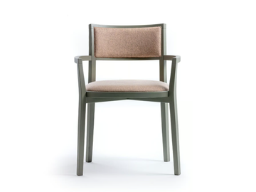 KHA 22 - Wooden chair with integrated cushion by Very Wood - view 3